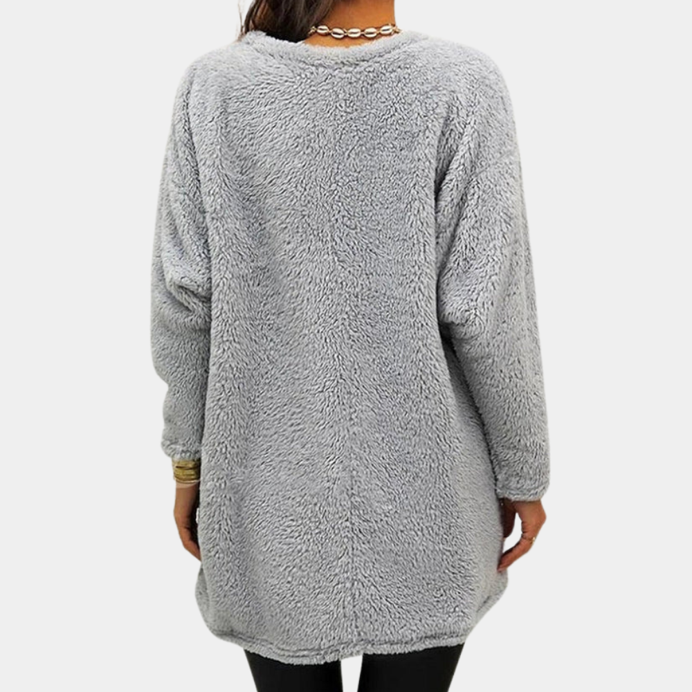 Laura | Kuscheliges und modisches Tnika Sweatshirt