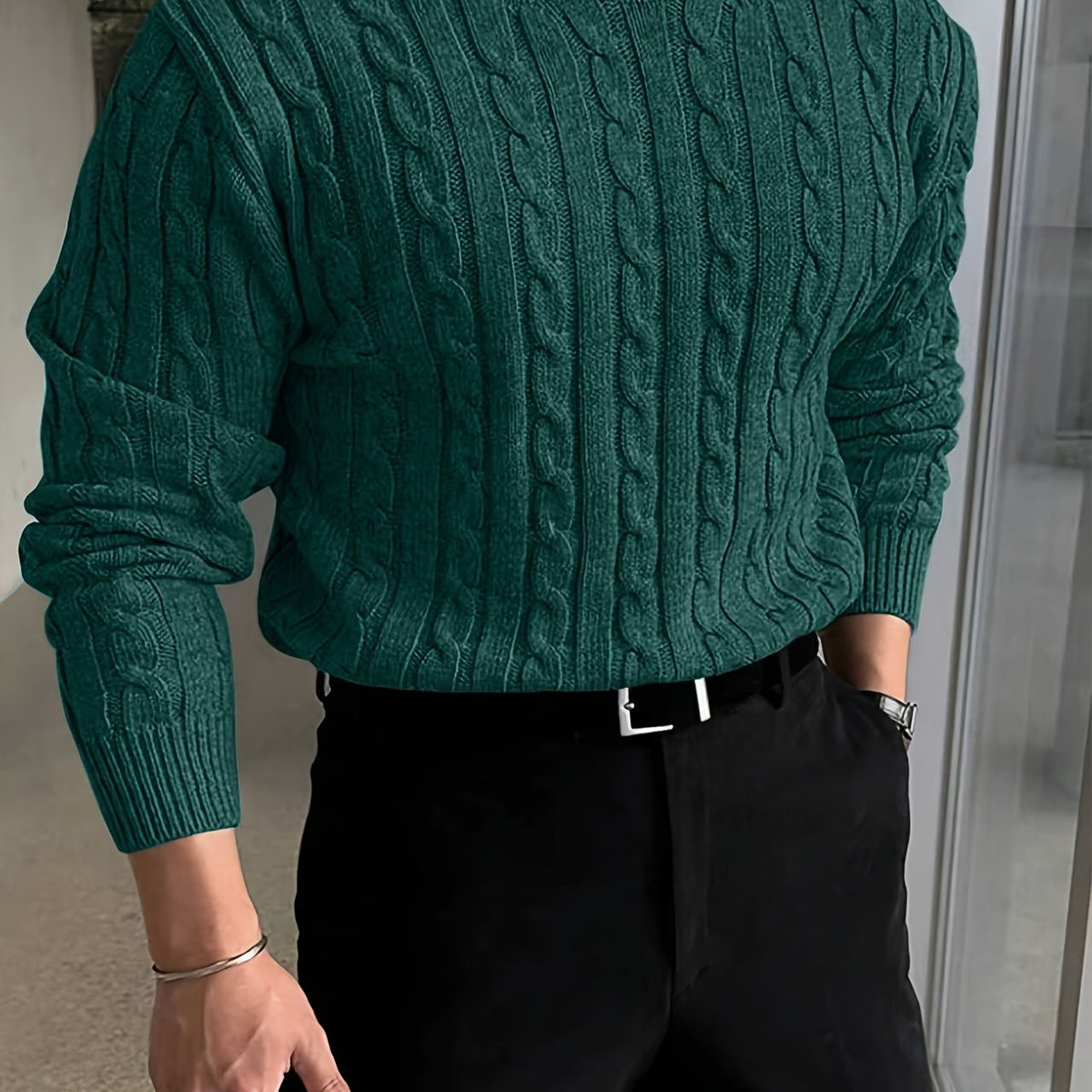 Jonas | Cable Knit Sweater – Zeitloser Stil für Männer