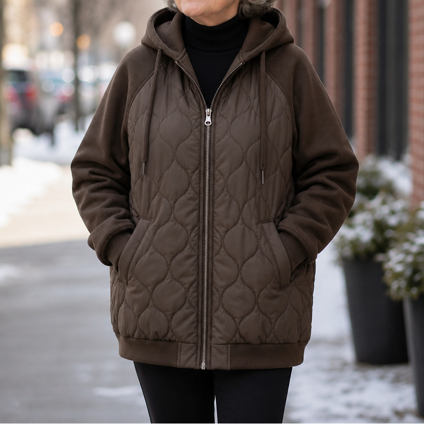 Wearbella | Quilted Hooded Puffer Jacket – Warm en Stijlvol voor Koude Dagen