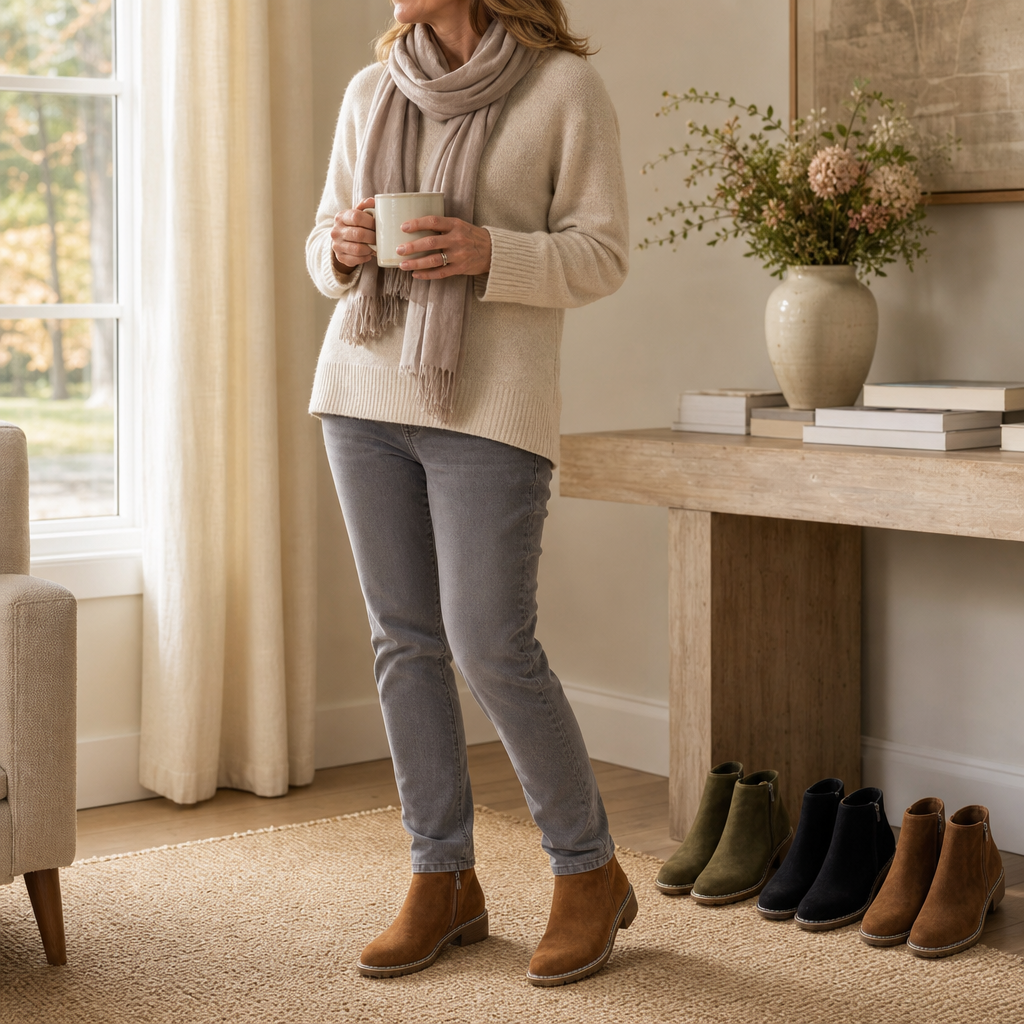 Wearbella | Suede Ankle Boots – Stylish Pferdeschwanz Design für Frauen