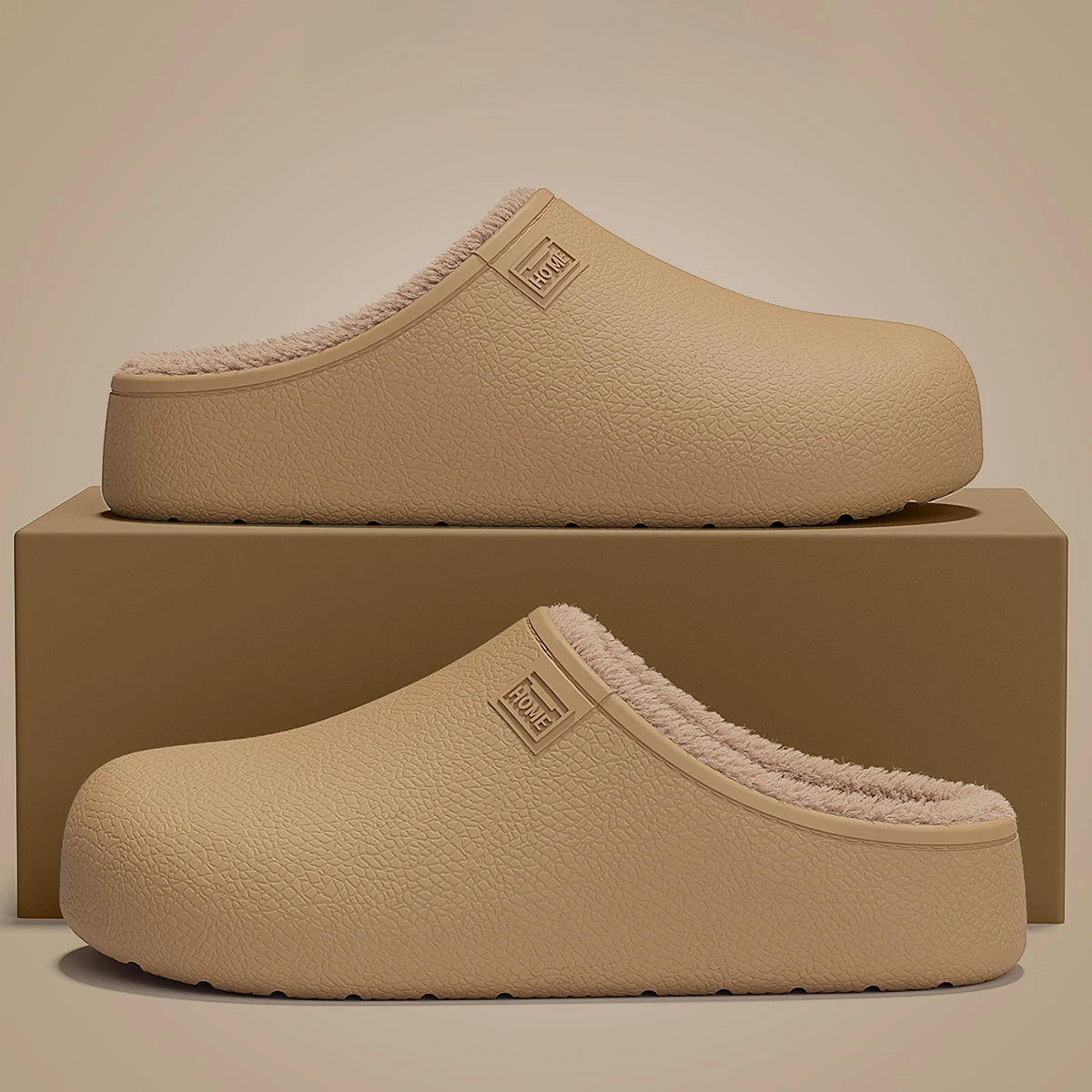 Bequeme Clogs Hausschuhe mit Warmfutter