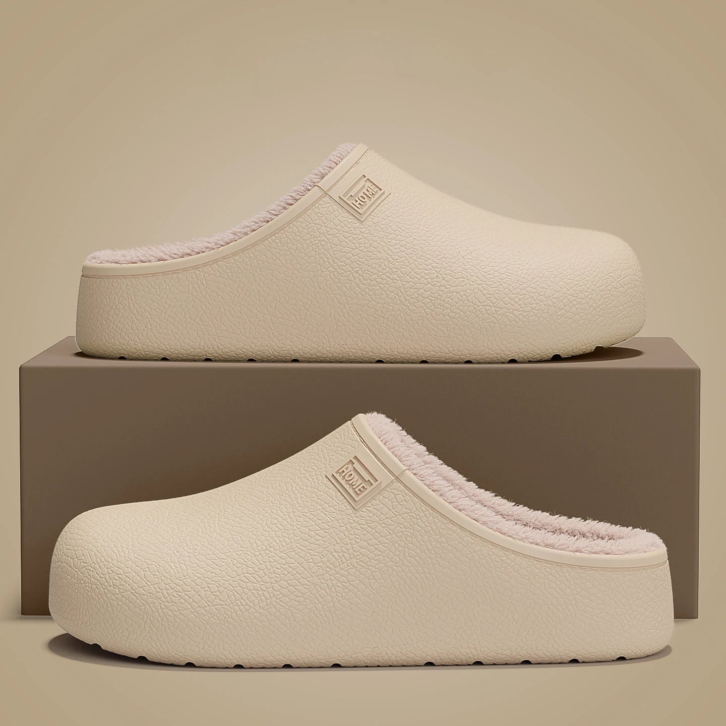 Bequeme Clogs Hausschuhe mit Warmfutter