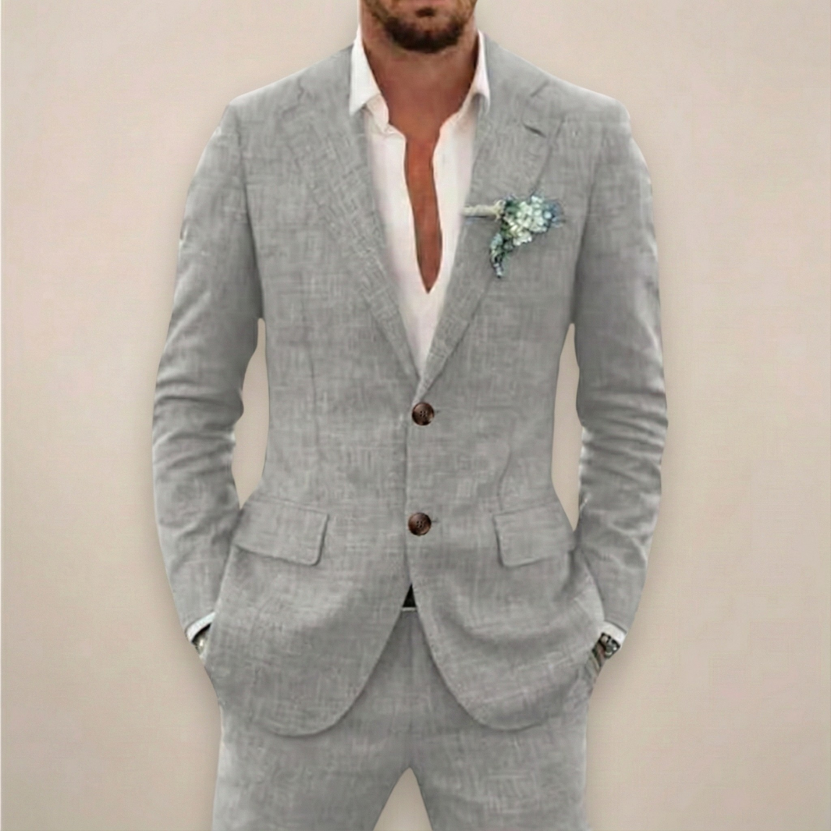 Konrad | Two-Piece Suit Set for Men in Elegant Slim Fit
