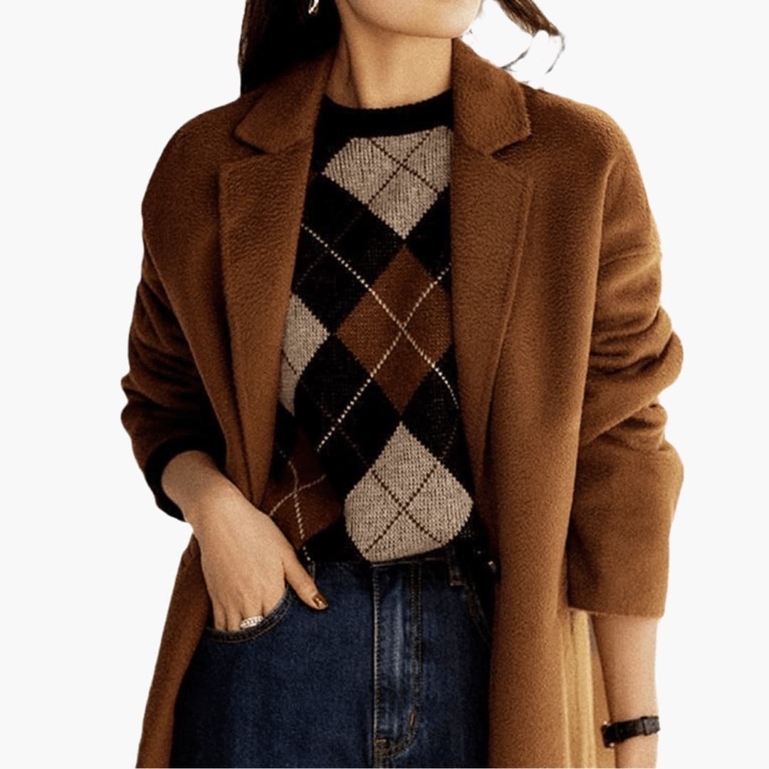 Nexa | Knit Sweater – Relaxed Fit with Retro Stripes for Women