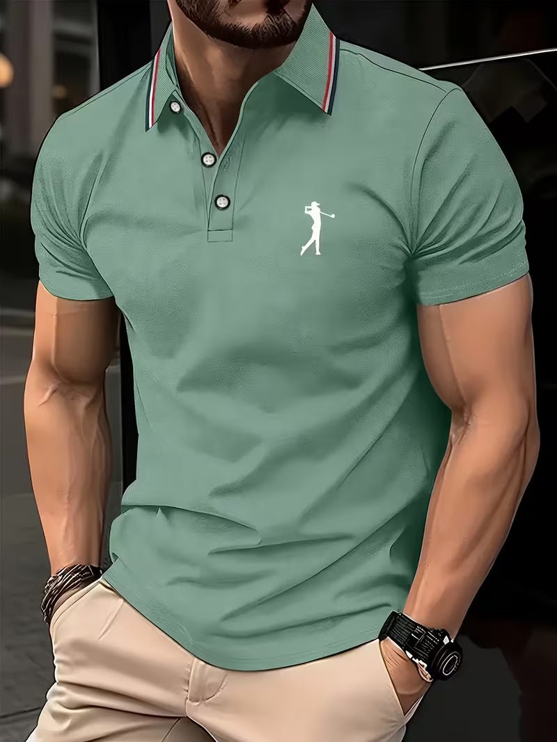 Arnold | Golf Polo-Shirt – Kurzarm mit Print für Männer