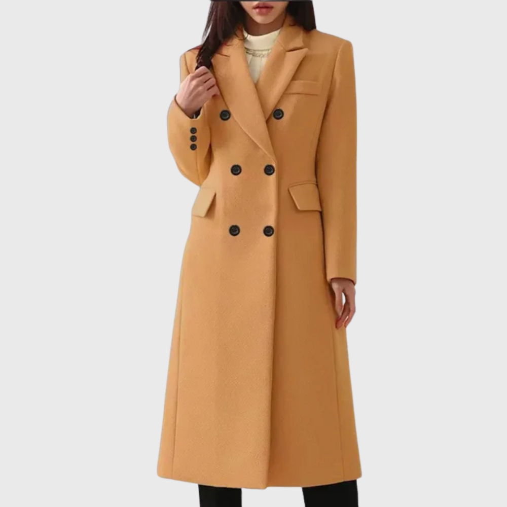 Andrea | Classic Wool Coat for Women – Timeless Elegance