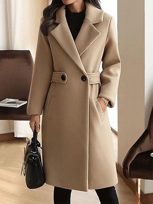 Heidi | Wool Coat – Stylish Slim Fit Ideal for Women