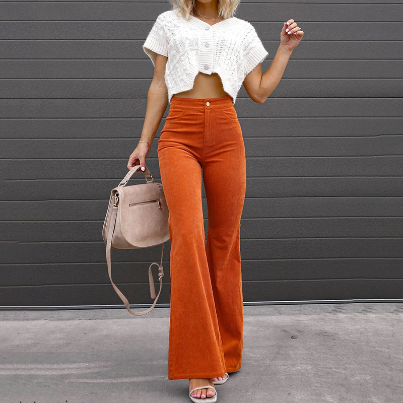 Courtney | Curve-Fit Bellbottoms – Flattering High-Waist Style for Women