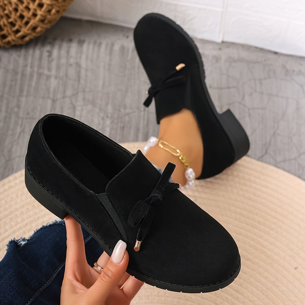 Nadia | Slip-On Loafer mit Schleife