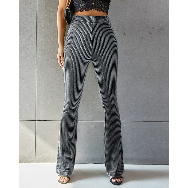 Soleil | High-Waist Flared Pants – Effortlessly Chic Style for Women