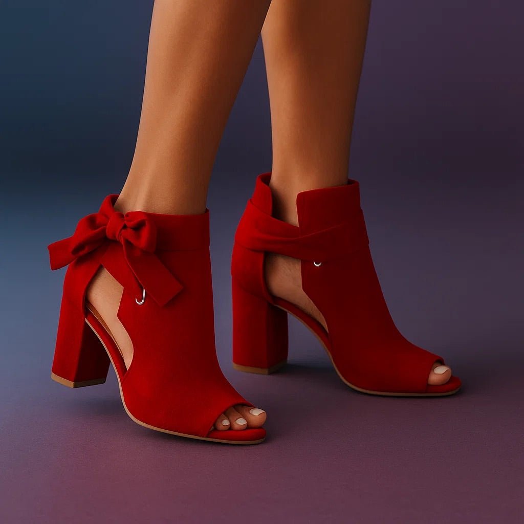 Marcella | Open Toe Ribbon Heels – Elegante Damen Sandalen