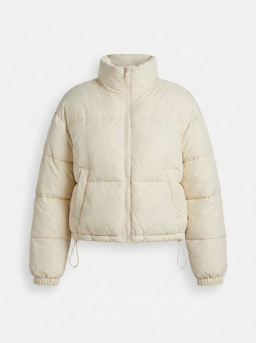 Velora | Puffer Jacket – Stylish Stand Collar for Women