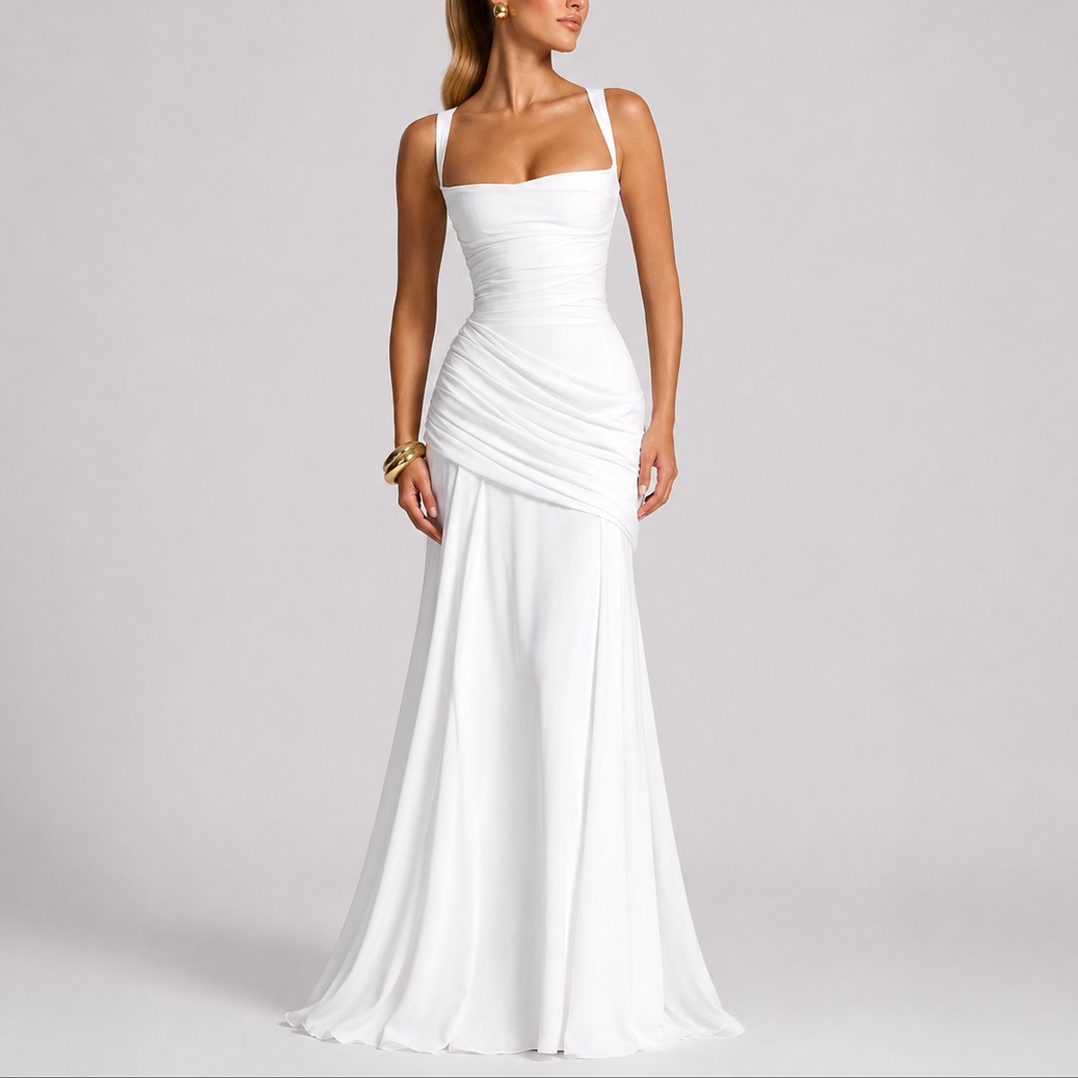 Elise | Leichtes und bequemes Herbsthochzeits Maxikleid