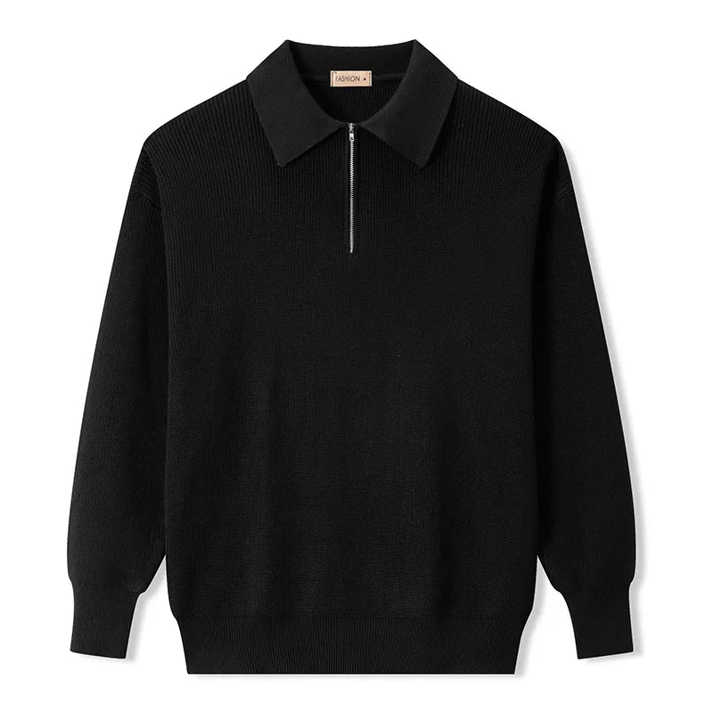 Karla | Knitted Zip Sweater – Eleganter und Moderner Stil für Männer
