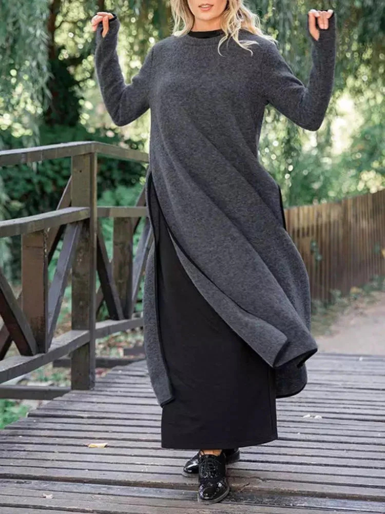 Dante | Maxi Dress – Eleganter Soft-Knit Stil für Frauen