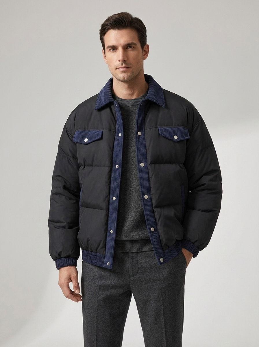 Maverick | Casual Puffer Coat – Stylish Winter Jacket for Men