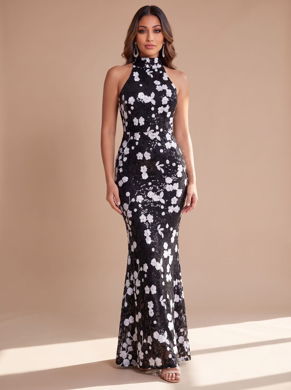 Grace | Mermaid Dress – Floral Sequin Gown für Frauen
