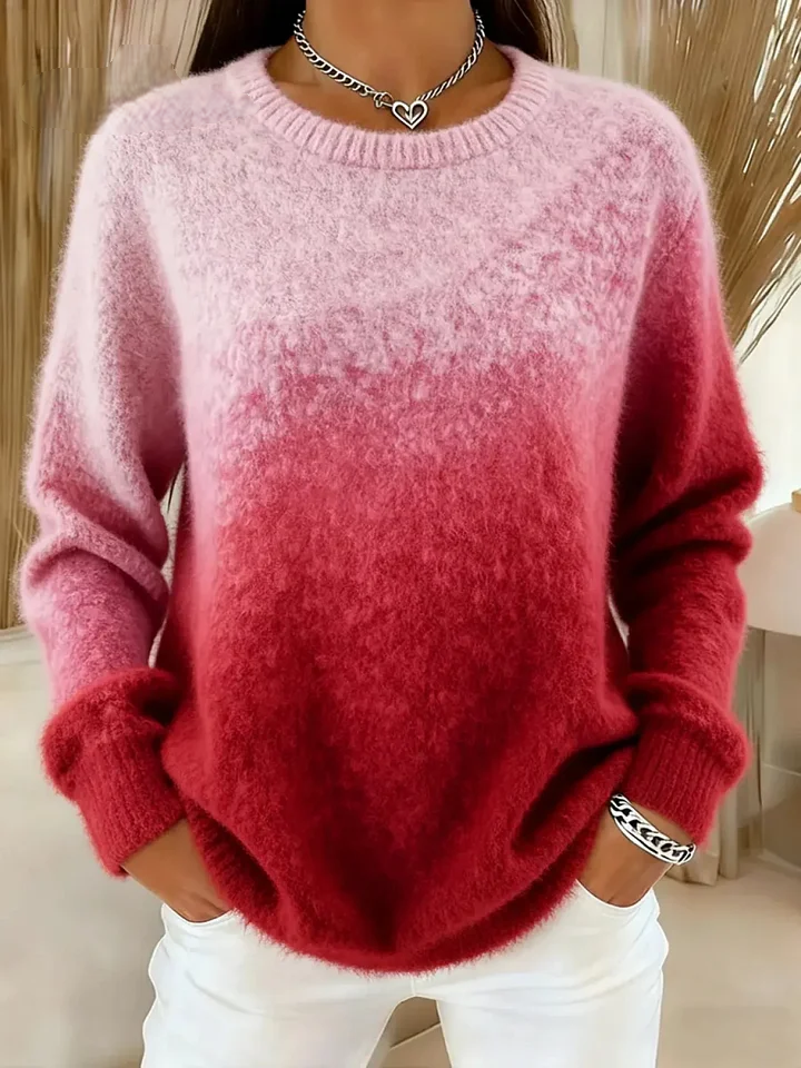 Luca | Knit Sweater – Gradient Style voor Dames