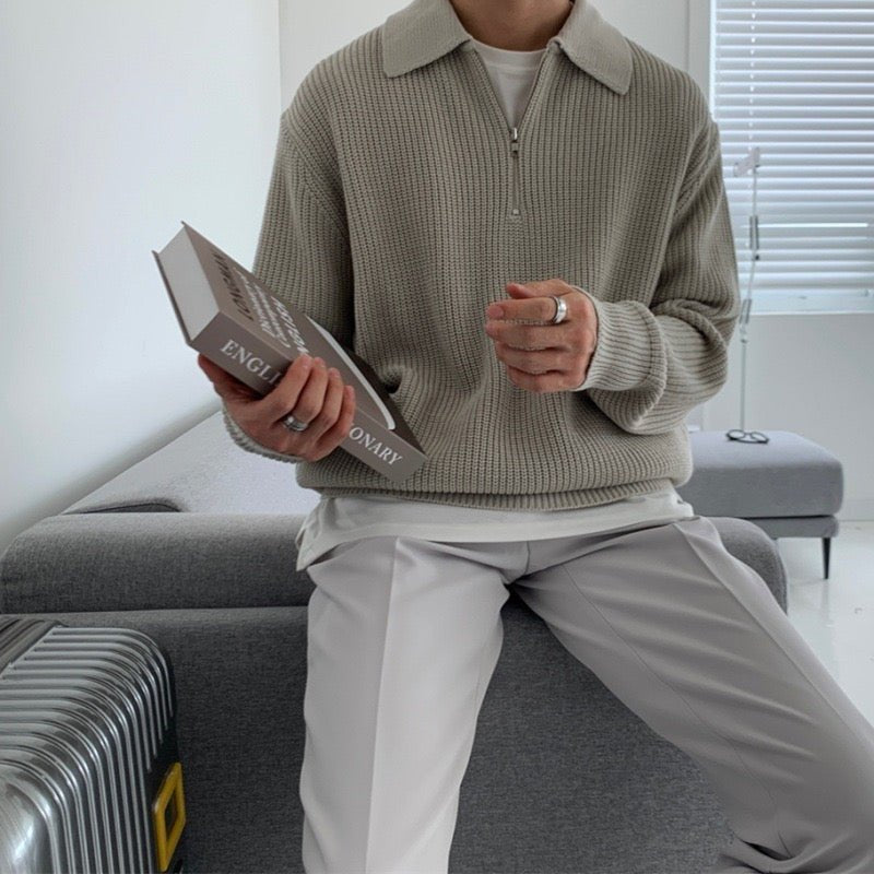 Milo | Zip Sweater – Moderner Look für Männer