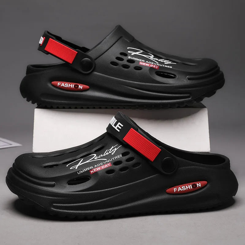 Leon | Elegante und leichte Herren Plateau Clogs