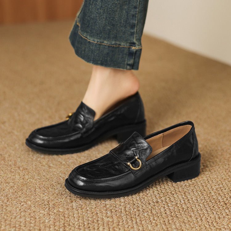 Celia | Leder Loafer mit Horsebit-Akzent für Frauen
