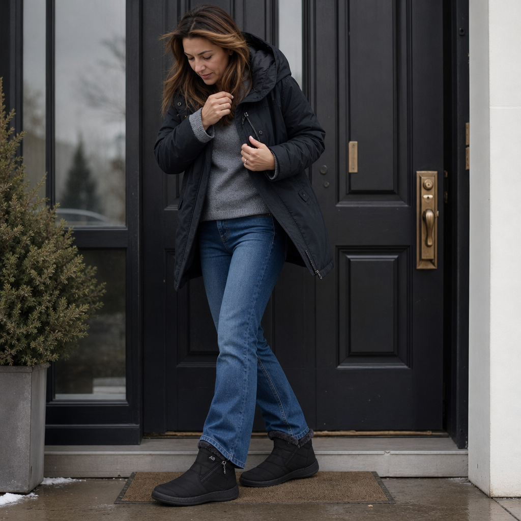 Lunavia | Wasserabweisende Ankle Boots mit Plüschfutter