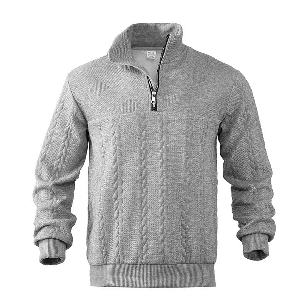 Lukas | Klassisches Und Bequemer Herren Strickpullover mit Quarter-Zip