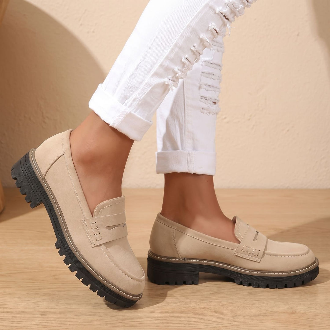 Maya | Moderne Und Bequeme Damen Loafer Mit Markanter Plateausohle