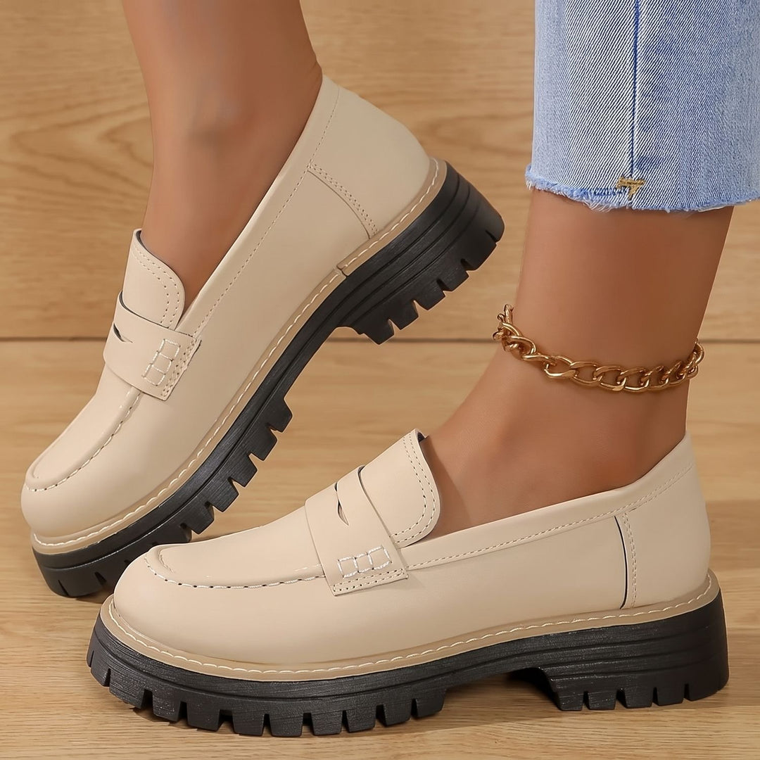 Maya | Moderne Und Bequeme Damen Loafer Mit Markanter Plateausohle