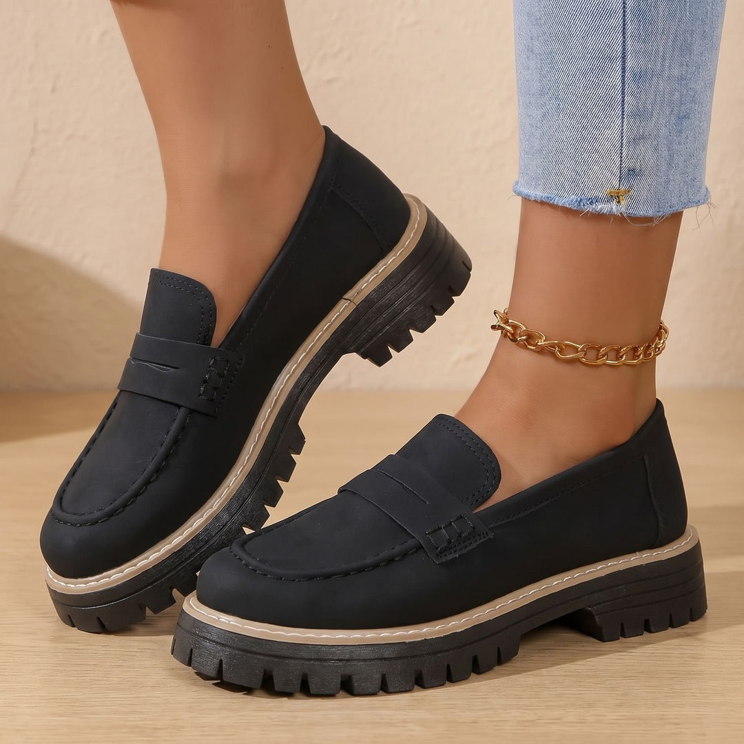 Maya | Moderne Und Bequeme Damen Loafer Mit Markanter Plateausohle