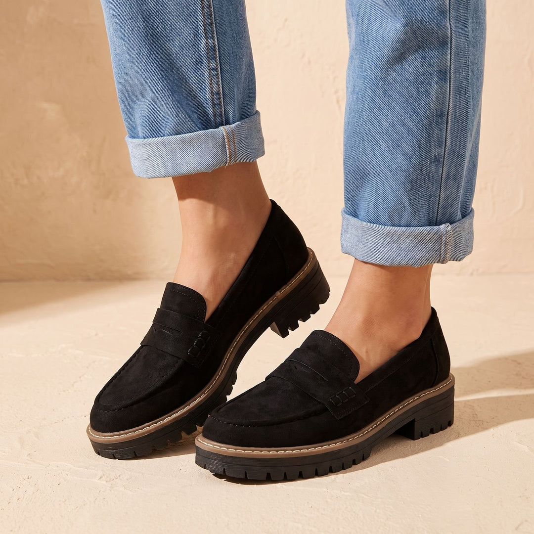 Maya | Moderne Und Bequeme Damen Loafer Mit Markanter Plateausohle