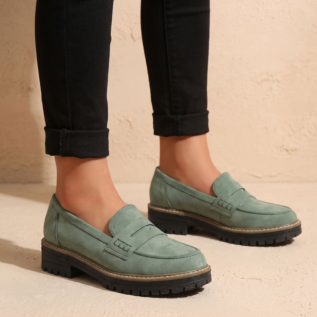 Maya | Moderne Und Bequeme Damen Loafer Mit Markanter Plateausohle