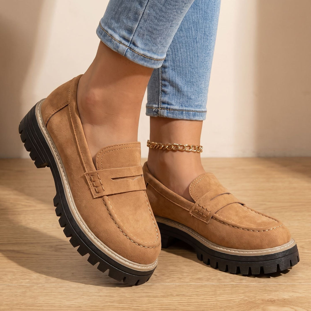 Maya | Moderne Und Bequeme Damen Loafer Mit Markanter Plateausohle