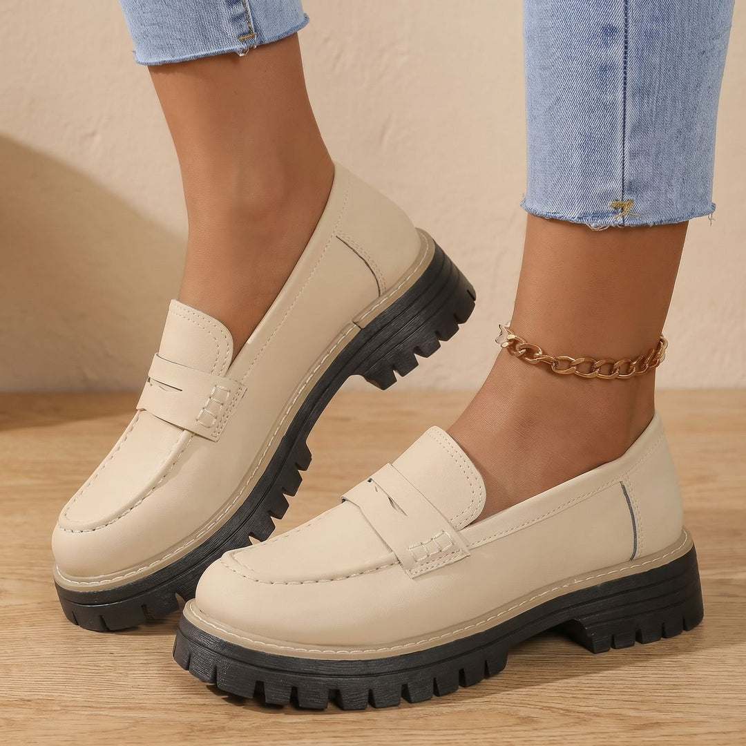 Maya | Moderne Und Bequeme Damen Loafer Mit Markanter Plateausohle