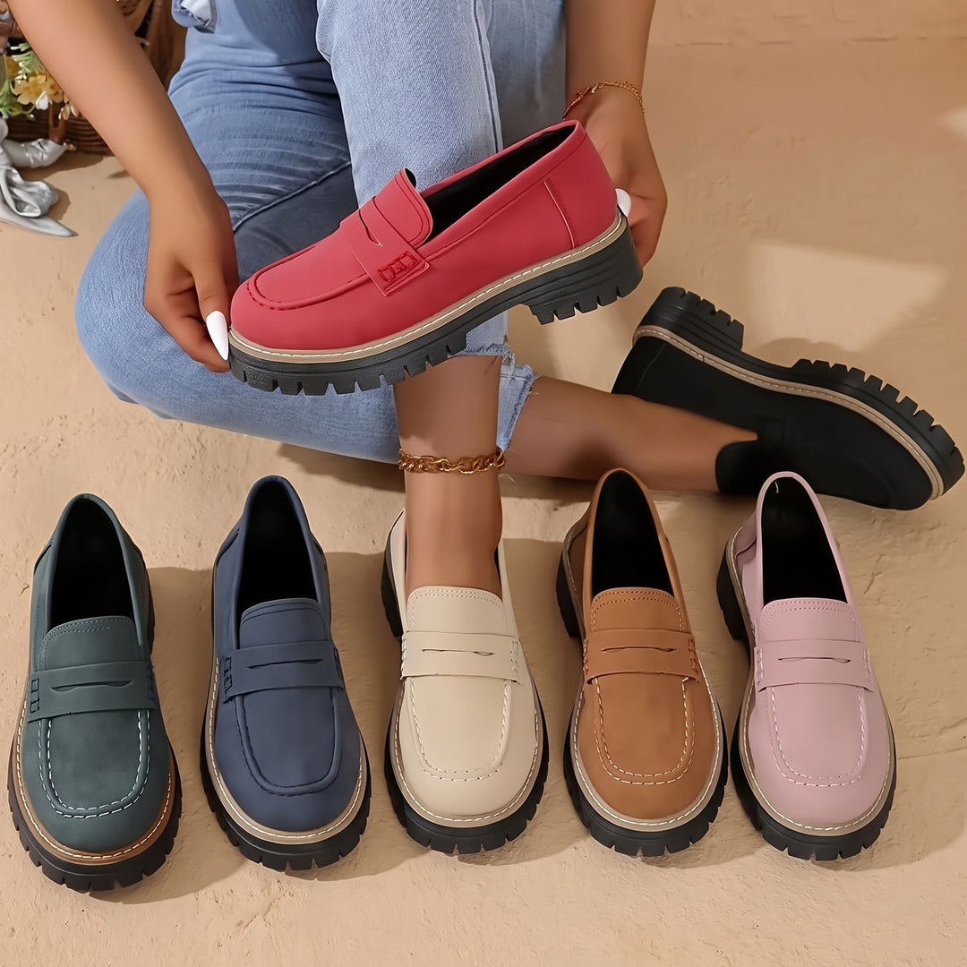 Maya | Moderne Und Bequeme Damen Loafer Mit Markanter Plateausohle