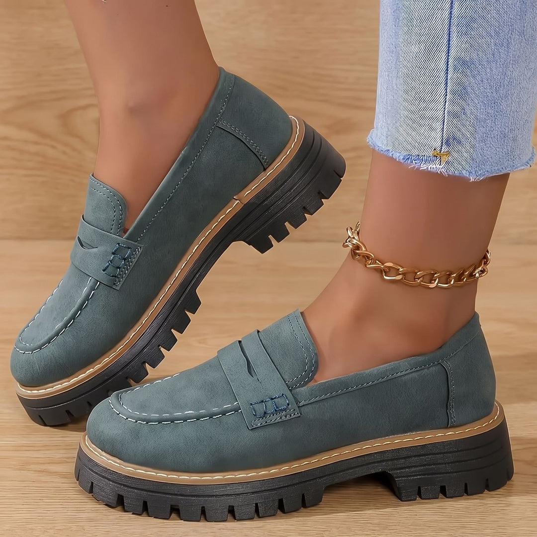 Maya | Moderne Und Bequeme Damen Loafer Mit Markanter Plateausohle