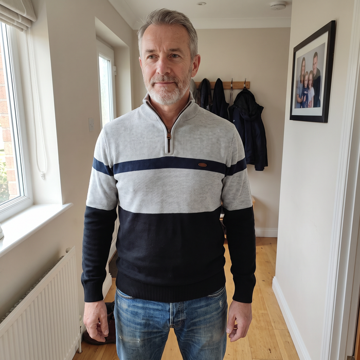 Pullover mit Reißverschluss