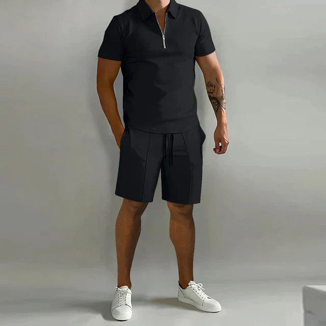 Jacob | Polo- und Tailored Shorts Set – Elegante Passform für Männer