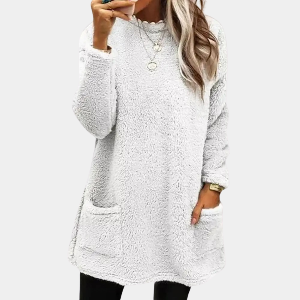 Laura | Kuscheliges und modisches Tnika Sweatshirt