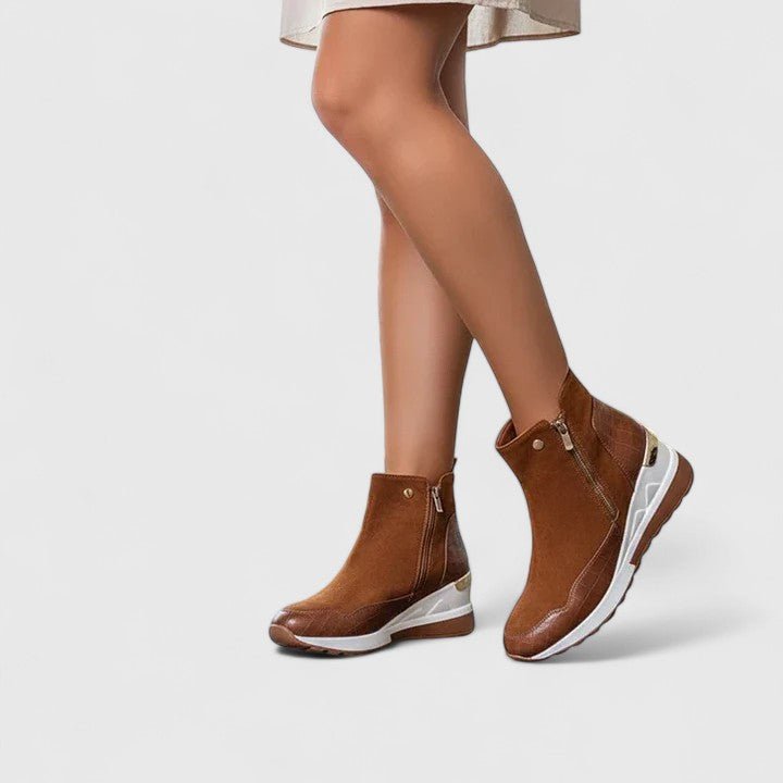 Julia | Elegante und stützende Orthopädische Keilabsatz-Stiefeletten