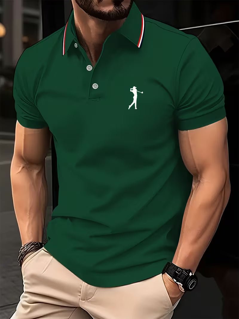 Arnold | Golf Polo-Shirt – Kurzarm mit Print für Männer