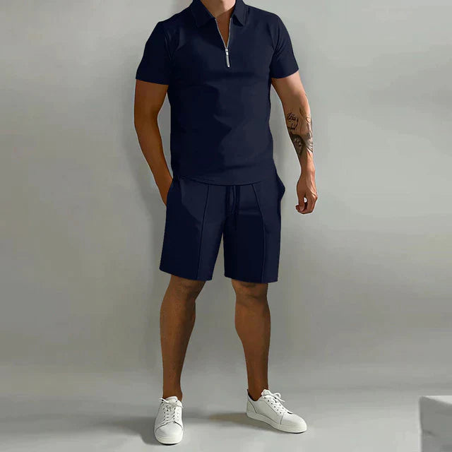 Jacob | Polo- und Tailored Shorts Set – Elegante Passform für Männer