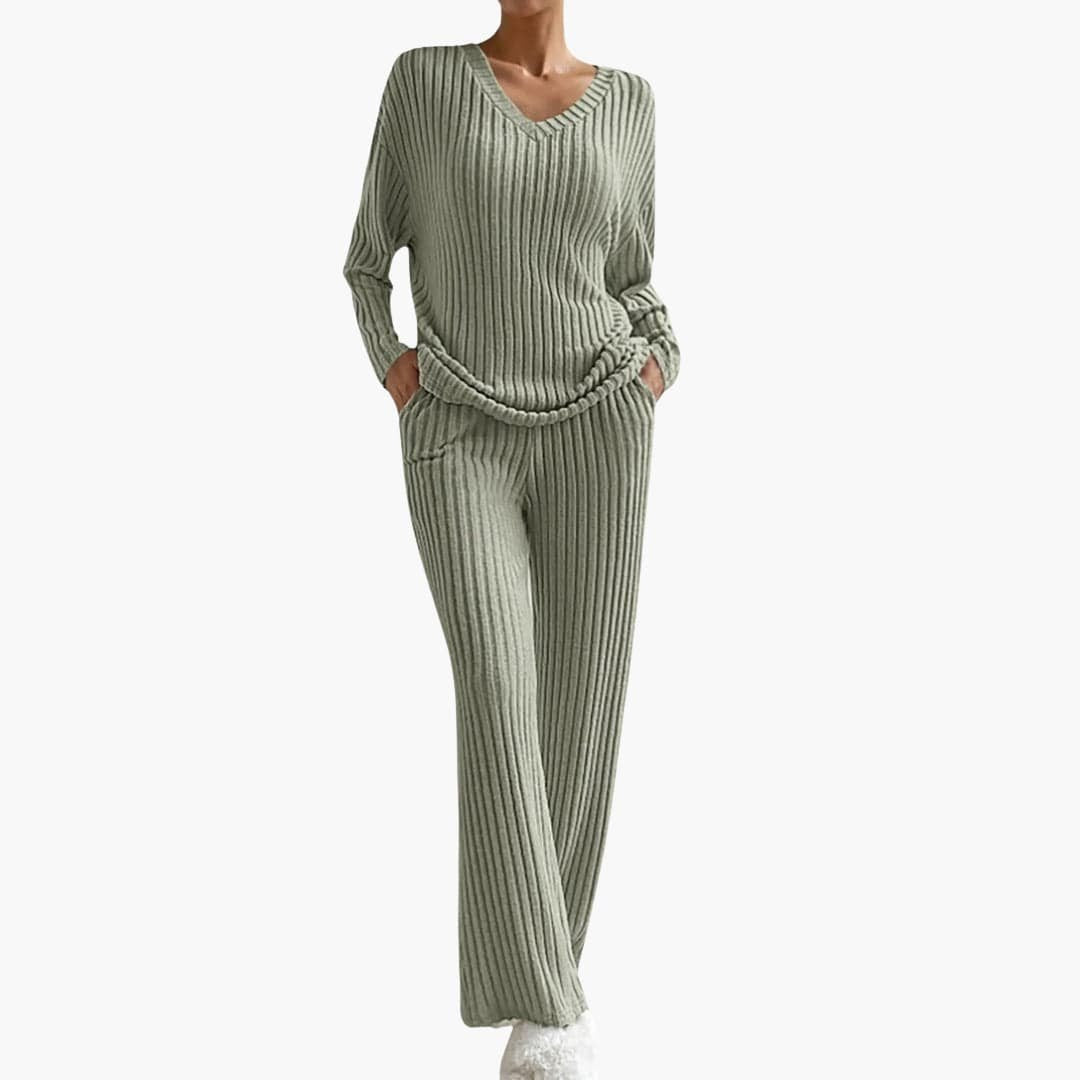 Natura | Knit Loungewear Set – Cozy Long Sleeves for Women