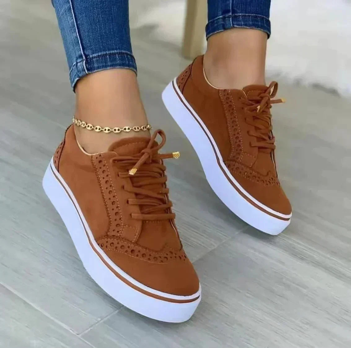 Makayla | Orthopädische Sneakers – Bequeme Lederqualität