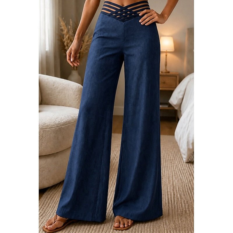 Priscilla | High-Waist Wide-Leg Trousers for Effortless Style