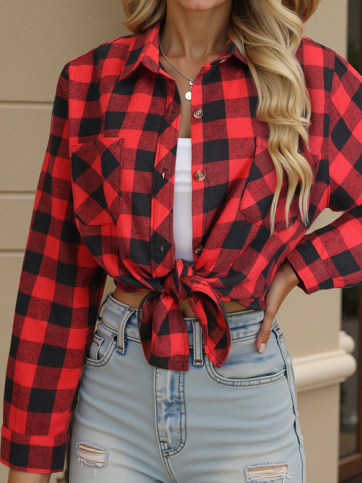 Everly | Buffalo Check Shirt – Cozy and Timeless Style for Women