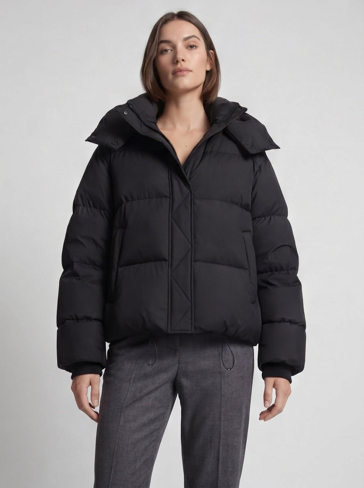 Nova | Oversized Puffer Jacket – Hooded Design for Women