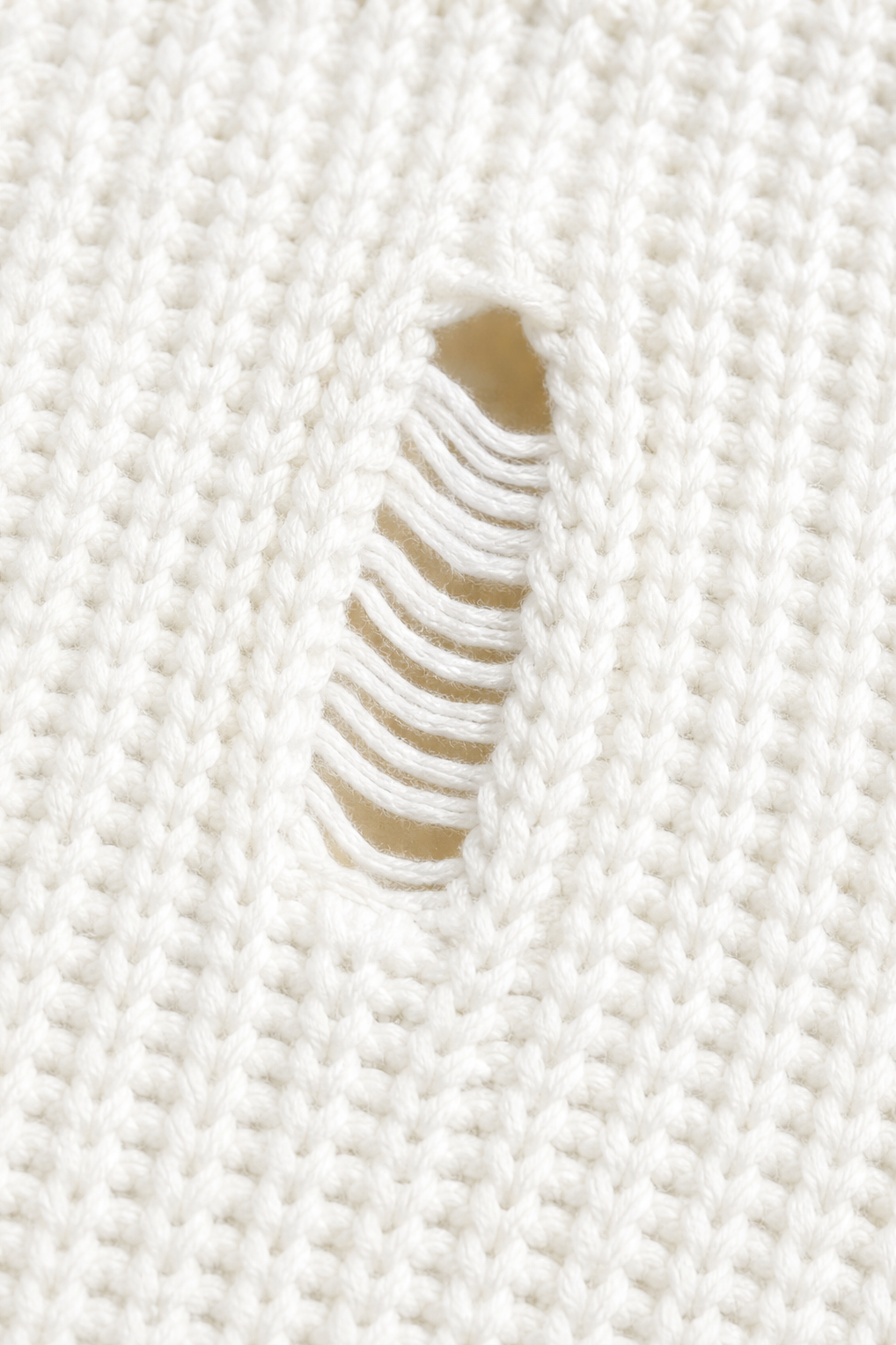 Wrenfield | Oversized Sweater Dress met Ladder Rips