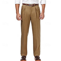 David | Klassische Herrenhose mit geradem Bein und Bundfalten