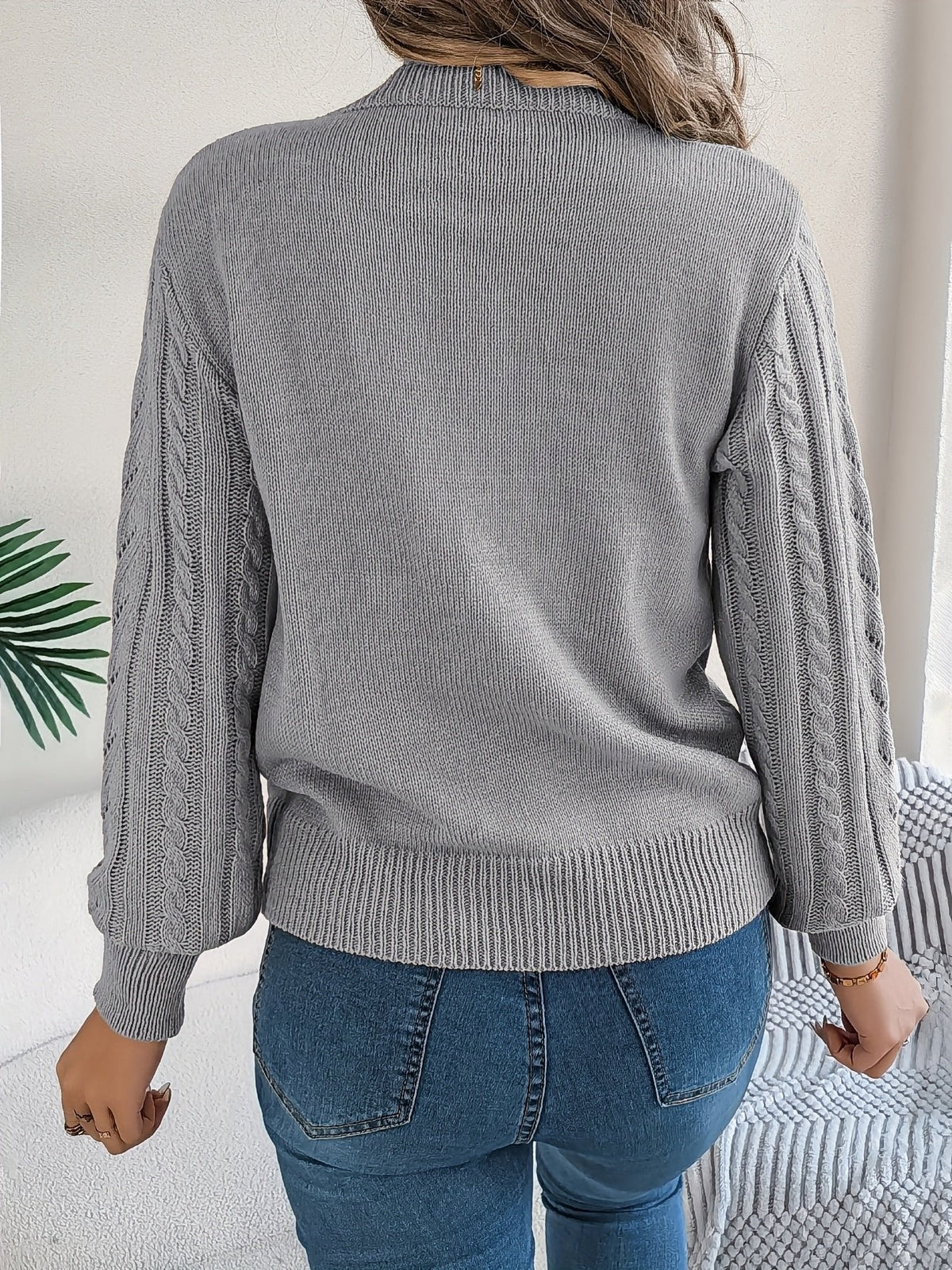 Blythe | Cable-Knit Sweater – Cozy Textured Style for Women